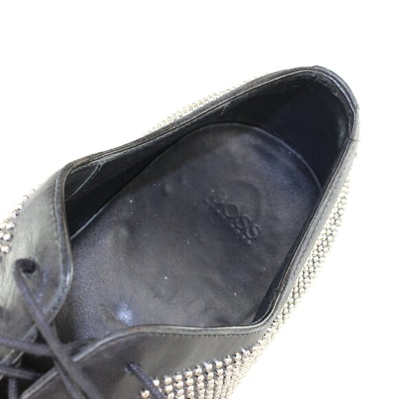 Rare Hugo Boss Silver Studded Leather Oxford Dress Shoes Mens (US 9.5/EU 43.5) - Picture 9 of 11